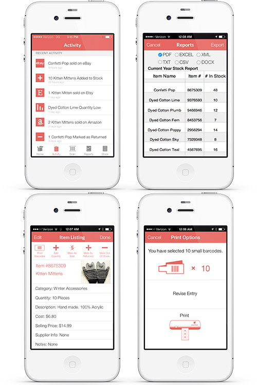 Margaret Darcher Stocked Inventory Management System Screen Design